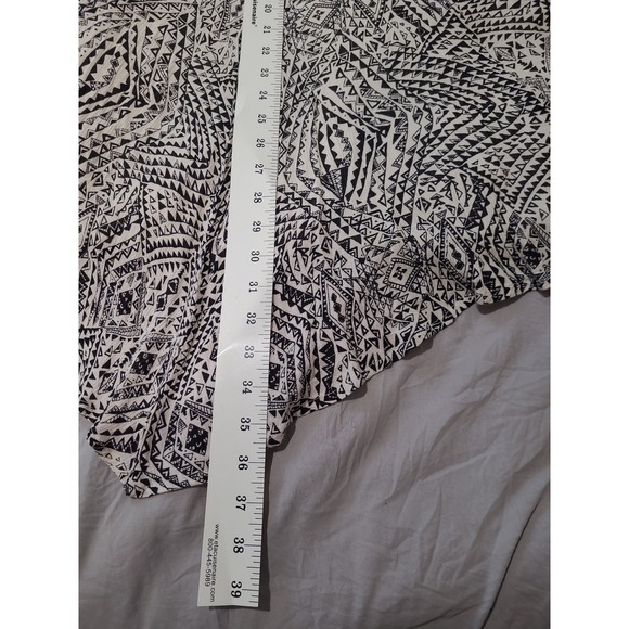 QED London abstract black white.strappy flowy dress festival boho Women SZ M - Picture 11 of 12